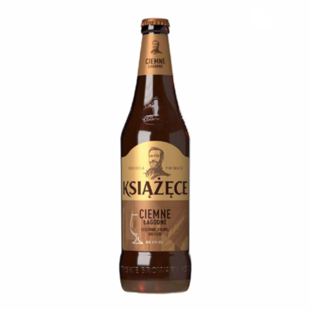 Piwo Książęce Ciemne Łagodne 4,1% 500 ml