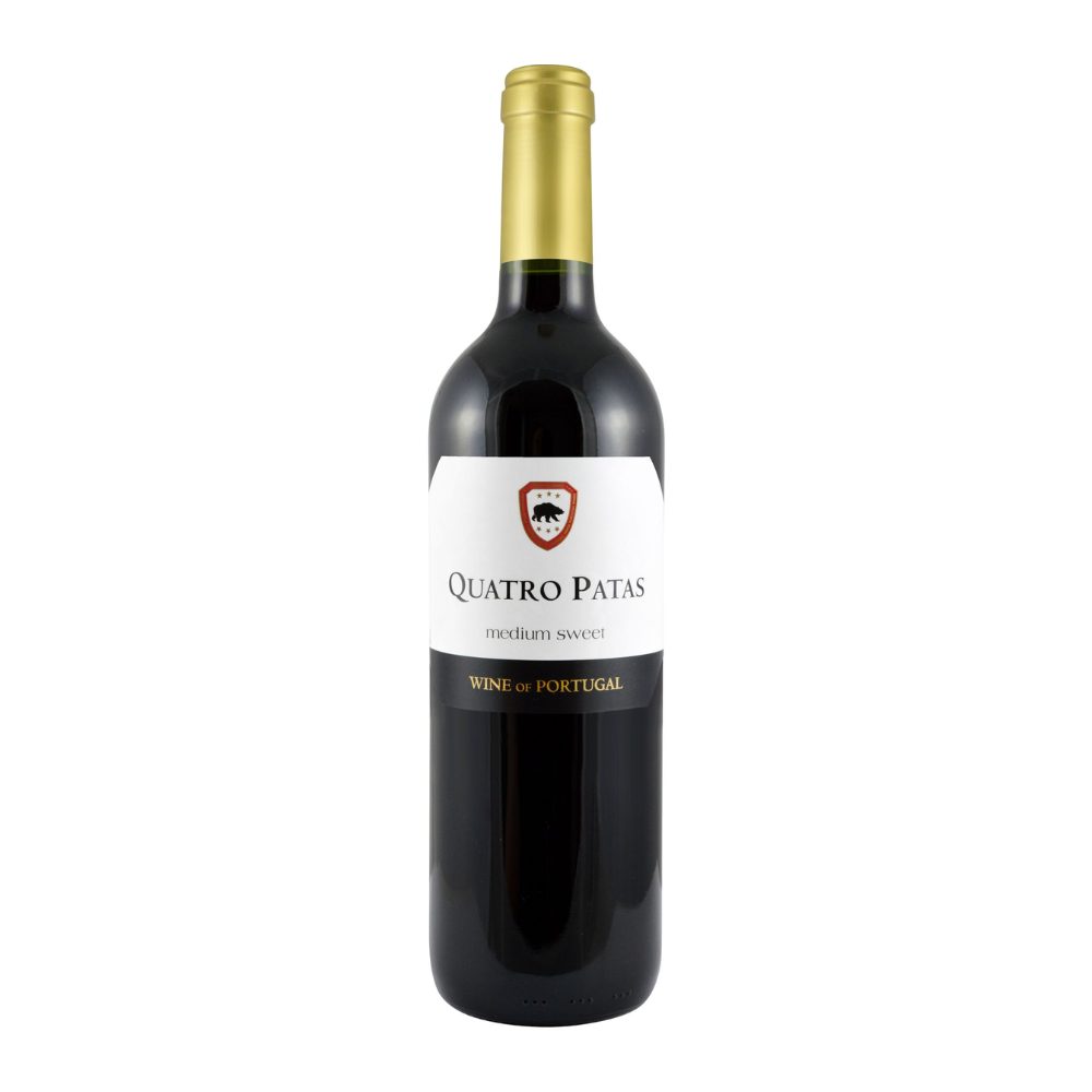 Wino Quatro Patas Red Medium Sweet 11,5% czerwone pósłodkie 750 ml
