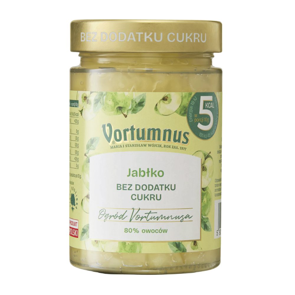 Przetwory owocowe Vortumnus Jabłko 80% bez dodatku cukru 280 g