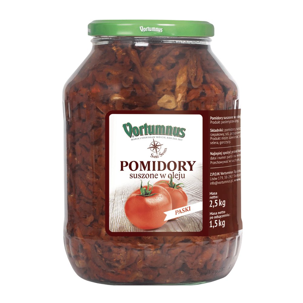 Vortumnus Pomidory suszone w oleju (połówki) 120 g