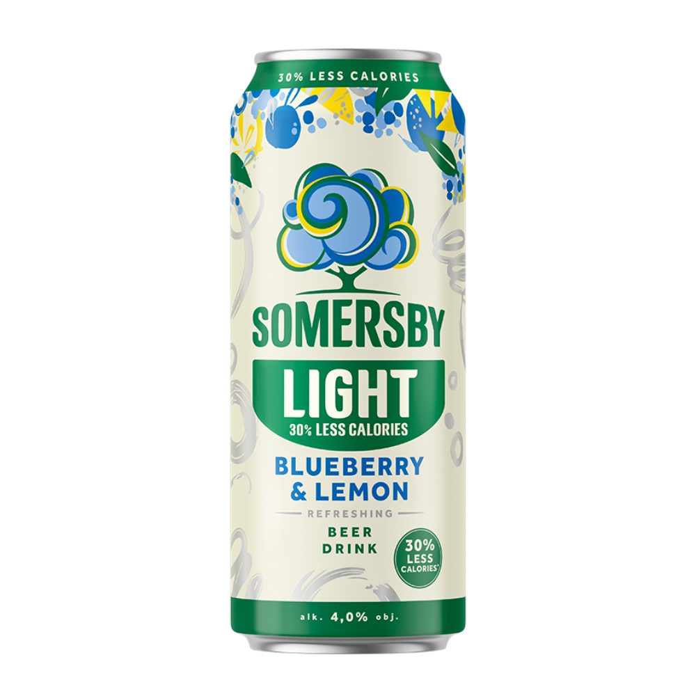 Piwo Somersby Blueberry & lemon Light 4% 500 ml Puszka